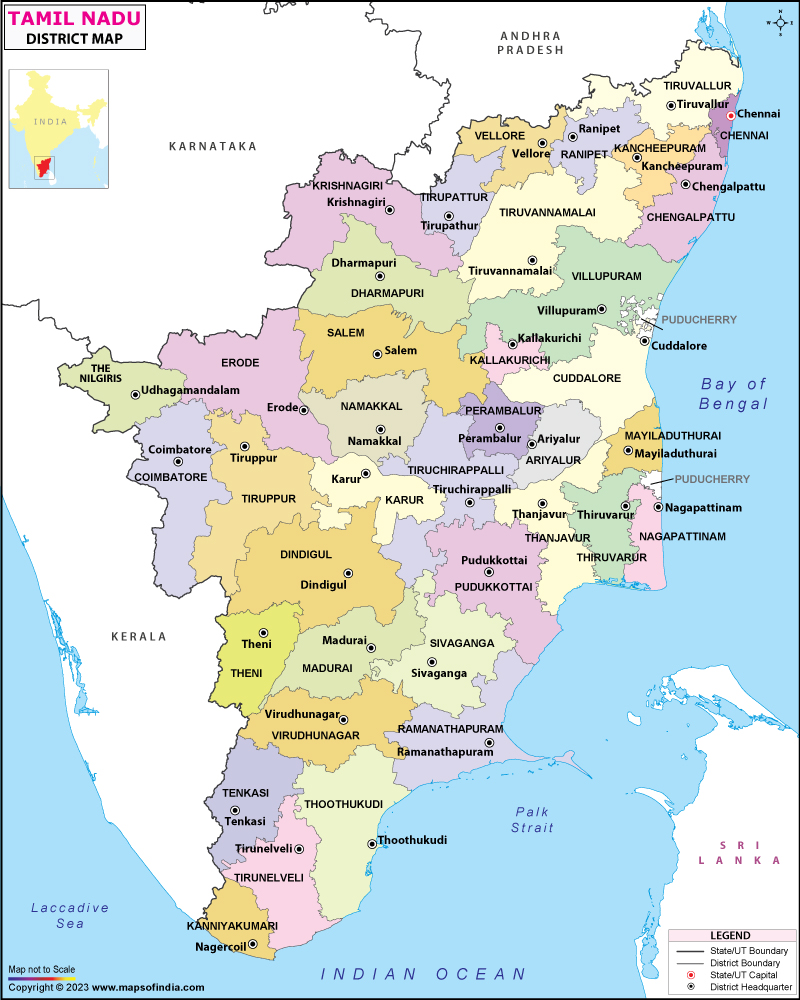 Tamil Nadu Map